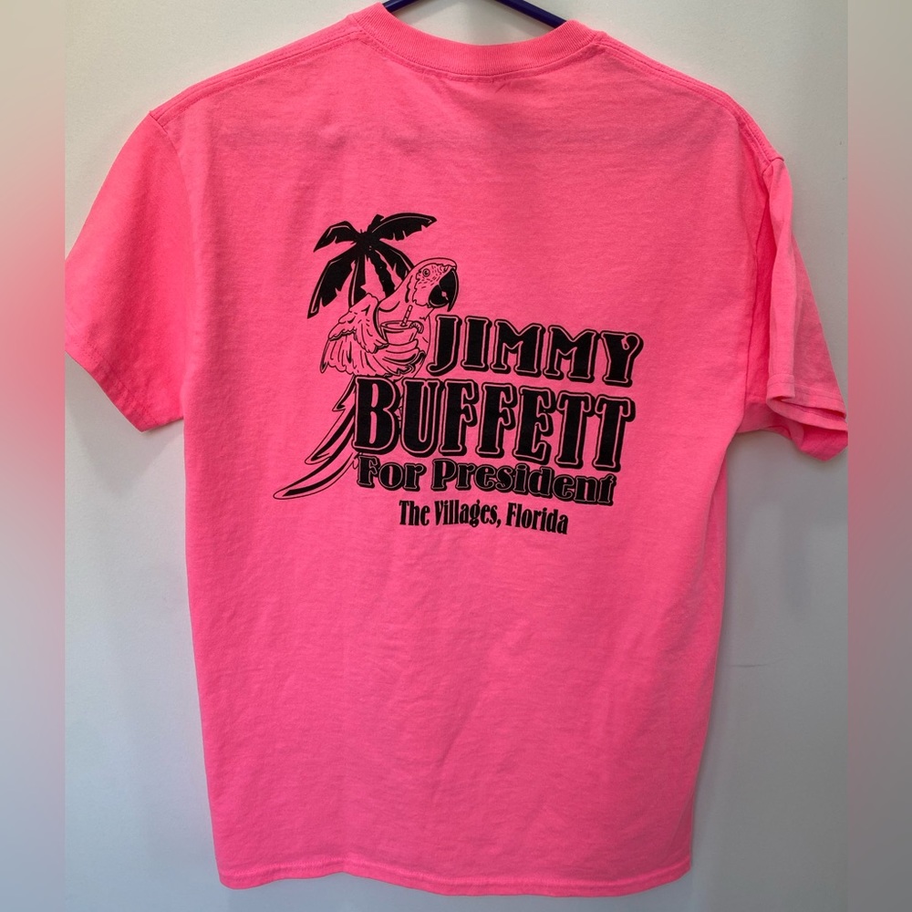 Hot pink Jimmy Buffet for president Tshirt